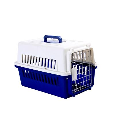 China 2022 Manufacturer New Design Outdoor Pet Carrier Plastic Stocked Airline Approved Cat Dog Travel Crate for sale