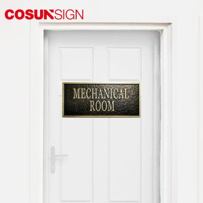 China High Visibility Aluminum Engrave Street Home Office Bronze Metal Door Designs Custom 3D Gold Name Plate for sale