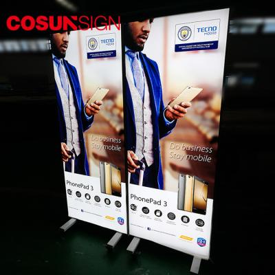 China Airport Shenzhen Trade Lounge Slim Aluminum Frame Fabric Display Led Light Box for sale