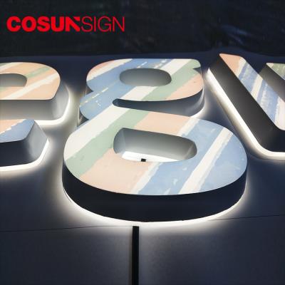 China Long Term Workshop Advertising 3D Wall Letter Custom Acrylic Metal Led Light Electronic Sign for sale