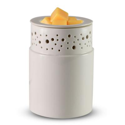 China Wax Melt Warmer Simple Design Wax Heater White Ceramic Wax Melt Lamp for sale