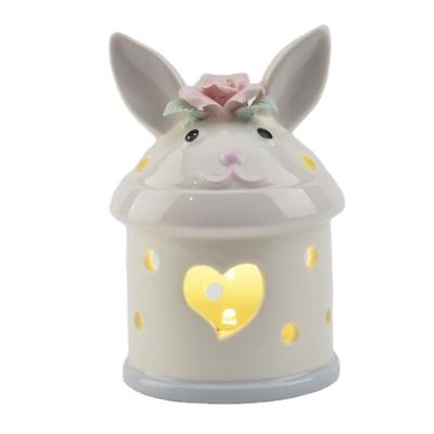 China Europe 2022 Adult Valentine's Day Gifts With Bunny Statue Led Light for sale