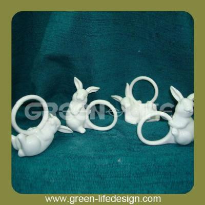 China 4asst viable, easter bunnies shaped napkin rings for sale