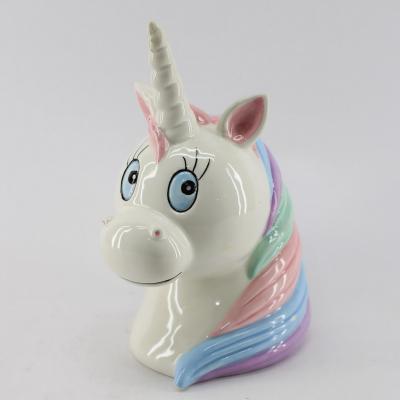 China Save Money Bank Piggy Bank Children Little Kids Ceramic Coin Saving Piggy Bank Unicorn Piggy Bank For Kids for sale