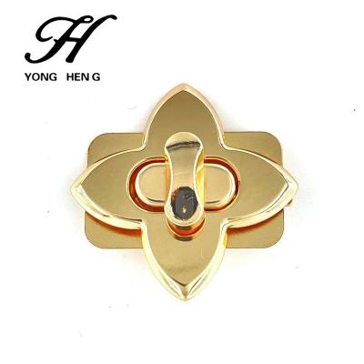 China Fasion factory direct sales handbag hardware accessories iron lock designer fashion lock wholesaler hot products for sale