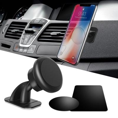 China Newest Three Section Lock Function Design 360 Degree Magnetic Car Cell Phone Holder Mount Include 4pcs N45 Strong Magnet for sale