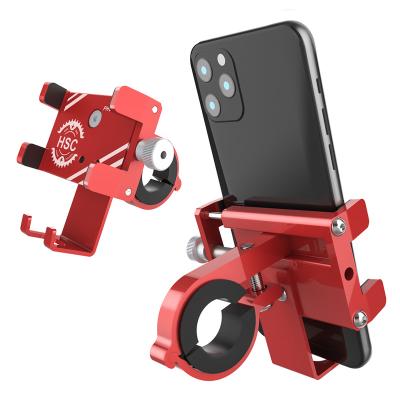 China 2021 Adjustable Newest Mobile Phone Cradle Aluminum Alloy Motorcycle Phone Holder For Bike Bicycle for sale