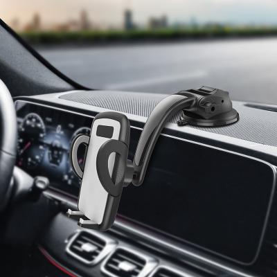 China A Universal Dashboard Phone Touch Release Car Support Suction Cup Mobile Phone Holder Stand for sale