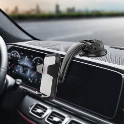 China Wholesale One Touch Release Universal Dashboard Car Phone Holder Mobile Phone Holder Suction Mount For Car for sale