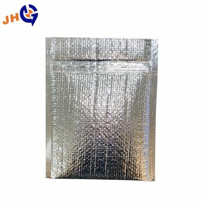 China Tearproof Woven Fabric Bone Zipper Bag Inner Bubble Thickened Express Silver Bubble Envelope Compound Bag for sale