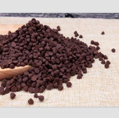 China 1kg compound chocolate cocoa bean for muffins oatmeal cookies ice cream cake decoration sale black chocolate compound bean for sale