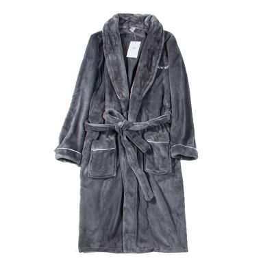 China Bathrobe 2021 plus size couples winter breathable flannel bathrobe for women for sale