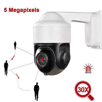 China Human Motion Tracking CCTV Security POE 5MP PTZ Camera AI Starlight 20X 40X Zoom Surveillance Video Recording Pan Tilt 30X Auto Tracking Audio Zoom for sale