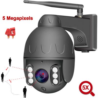 China NIGHT VISION CCTV Security 5MP 4G PTZ Camera Security 5MP 4G PTZ Metal Dome IR H.265 Wifi Metal IP Camera Humanoid Detection 2 Way Auto Tracking Wireless Audio for sale