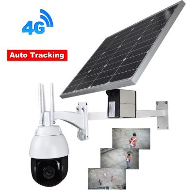 China Waterproof/Li Solar Power CCTV Kit IP 1080P 20X Auto Tracking Night Vision 150M Zoom Waterproof Outdoor Wireless Battery 3G 4G LTE PTZ Camera for sale