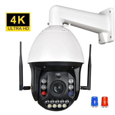 China Security 4K 8MP 30X Zoom Camera WIFI Siren Alarm Color Audio Night Tracking Auto Tracking PTZ Wireless Audio Video IP Camera Surveillance Human Motion for sale