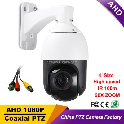 China MINI High Speed ​​Dome PTZ Analog Coaxial NIGHT VISION CCTV IP66 Zoom Camera AHD 1080P CVI TVI CVBS 4in1 2MP Street Camera 20X Outdoor Security 4