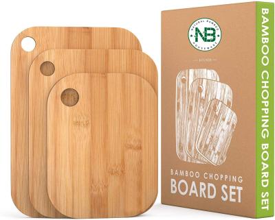 China Wholesale Different Sizes Viable 3 Pieces Small Bamboo Cutting Board Bamboo Cutting Board for sale