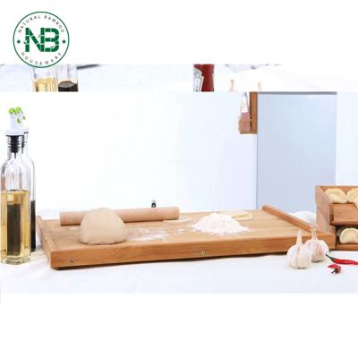 China Sustainable Non-Slip Bamboo Wooden Board Bamboo Cutting Board Cooking for sale