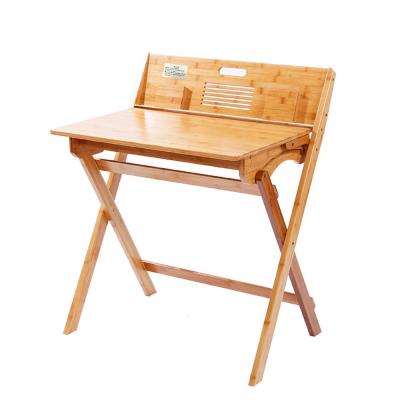 China Modern Multifunctional Furniture Bamboo Furniture Kids Folding Study Table for sale