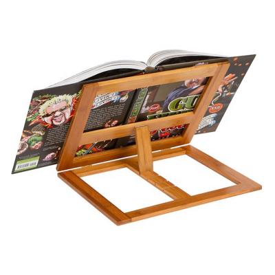 China Wholesale Viable Modern Foldable Invisible Stand Bamboo Computer Laptop Stand for sale