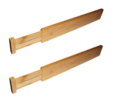 China CLASSIC Home Wholesale Adjustable Drawer Dividers Expandable Bamboo Organizers for sale