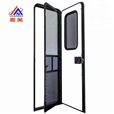 China Factory direct sales of the most fashionable body accessories with view Motorhome front door rv trailer aluminum front door for sale