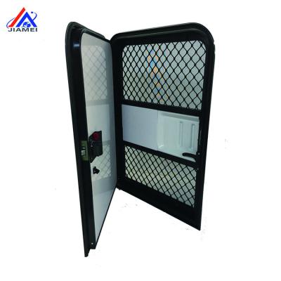 China Body Accessories With Flynet And Security Network Interior Caravan Safe Door rv Customized Size Teardrop Trailer Door for sale