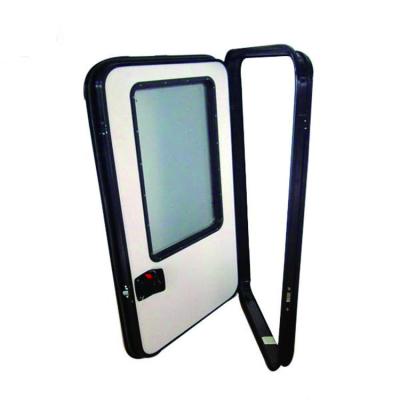 China Body Accessories Powder Coated American Classic Style Teardrop Entry Door, Caravan Door RV Teardrop Trailer Safe Door for sale