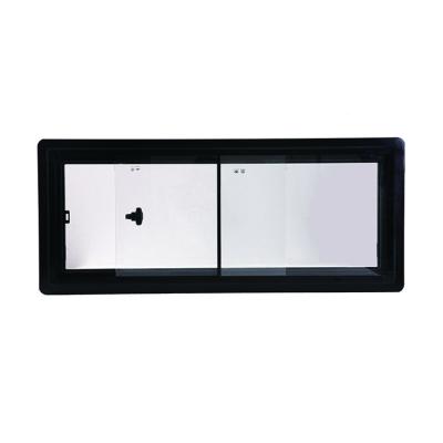 China Sound Insulation Jiamei Caravan/RV/Motorhome Sliding Side Window With Sun Shade Window for sale