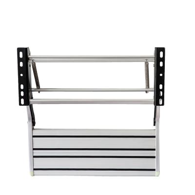 China Body Accessories Jiamei 220kg Rated Pull Out Caravan Step Folding Parts Aluminum Step Single / Double Step RV , Manual Fold Out Side Door Step for sale