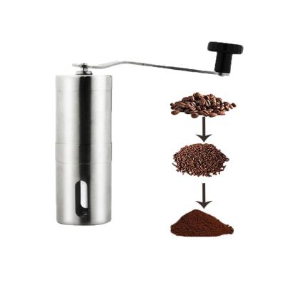 China Aluminum alloy body grinding machine stainless steel valve core portable manual coffee grinder for sale