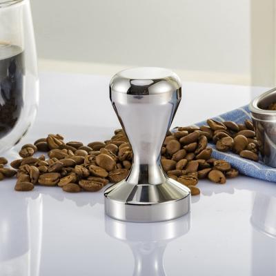 China Sustainable Coffee Beans Tamper Press Stainless Steel Coffee Press Hammer Flat Bottom Tamper for sale