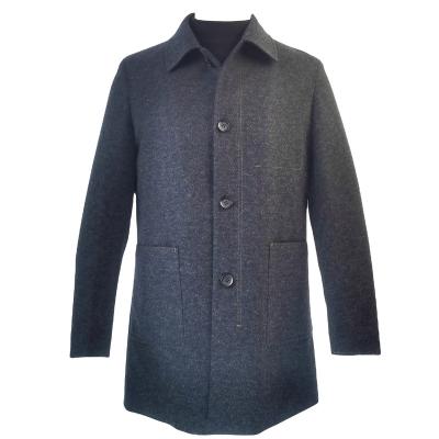 China Anti-wrinkle high quality business medium length men's coat with thin cotton men's medium length overcoat for sale