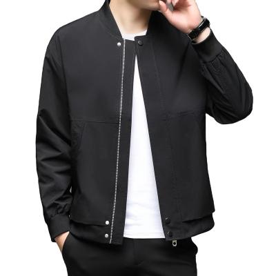 China New Spring and Autumn Baseball Collar Men's Jacket Breathable Business Casual Dress Loose Fit Pilot Men's Blazer Jacket for sale