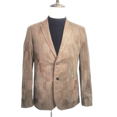 China Plus Size Corduroy Mens Coat Factory Price Simple Casual Man Suit Jacket Suit for sale