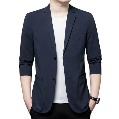 China Anti-wrinkle Spring Suit/Summer Korean Casual Men's Single Layer Light And Slim Business Suit Slim Fit Jacket Small for sale