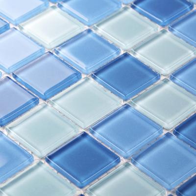 China Bright Flooring Glass Mosaic Pool Slabs Price Glass Mosaic Pool Slab OEM&ODM for sale