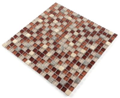 China Wholesale Mix Stone Glass Crystal Parquet Factory Glitter Wall Art Patterns Bathroom Decorative Slab Mosaic for sale