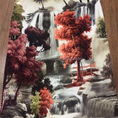 China Simply Tree 2016 New Design Printed Design By Collection On Holland Velvet Textile Sofa Fabric for sale