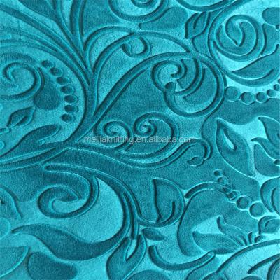 China Plain 3D embossed on super quality velvet for sale