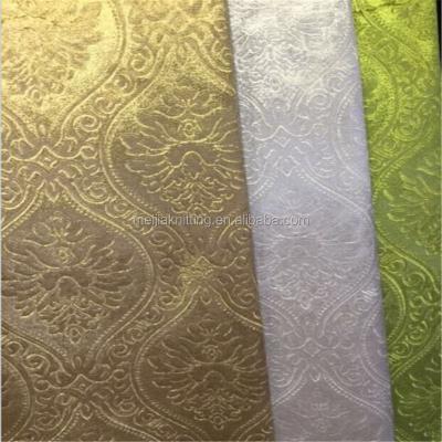 China 100%polyester plain shiny embossed velvet for sale