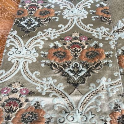 China Shrink-Resistant Nice Look Jacquard Chenille Curtain Fabric for sale