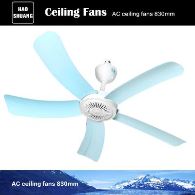 China Breeze 830mm 33 Inch Small Breeze Cooler Self Directing Electric Ceiling Fan With Five Blades for sale