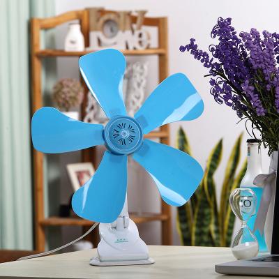 China 220v modern factory manufacture good quality table-clip fancy desk fan modern clip fan with 5 blades high speed for sale