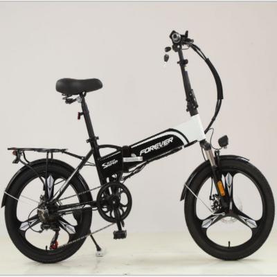 China 20inch Alloy Aluminum Foldable Electric Bicycle With 10AH Lithium Battery MTB+Variable Speed ​​SMART DERAILLEUR for sale