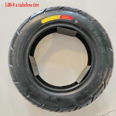 China Electric vehicle tires Dongyue 3.00-8 tubeless tires motorhome one 300-8 tricycle trolley tubeless tires for sale