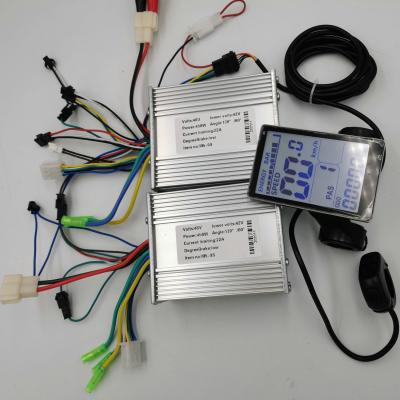 China Dual Part 1*LCD Display+2*BLDC Motor Driven 24V36V48V60V400W-1000W Controllers For Electric Scooter Motorcycle MTB ATV Dual Snowmobile M5 for sale