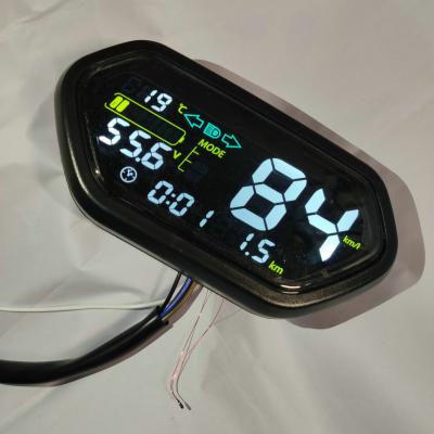 China Tachometer lcd DISPLAY light 48v60v72v84v96v120v144v level indicator / electric scooter gauge bike tricycle dashboard 15.5*8.2*3.2cm battery for sale