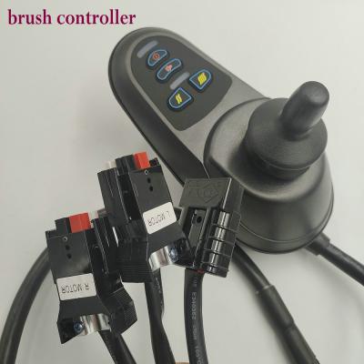 China 24v50A BRUSH Controller+Wheelchair/Joystick+USB Charging Handle Port for Electric Scooter Mobility Amusement Vehicle Part PBEVLUNYI for sale